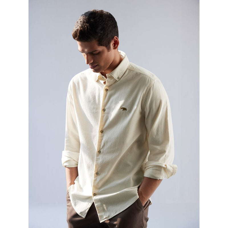 Sierra Snow Off White Regular Fit Shirt