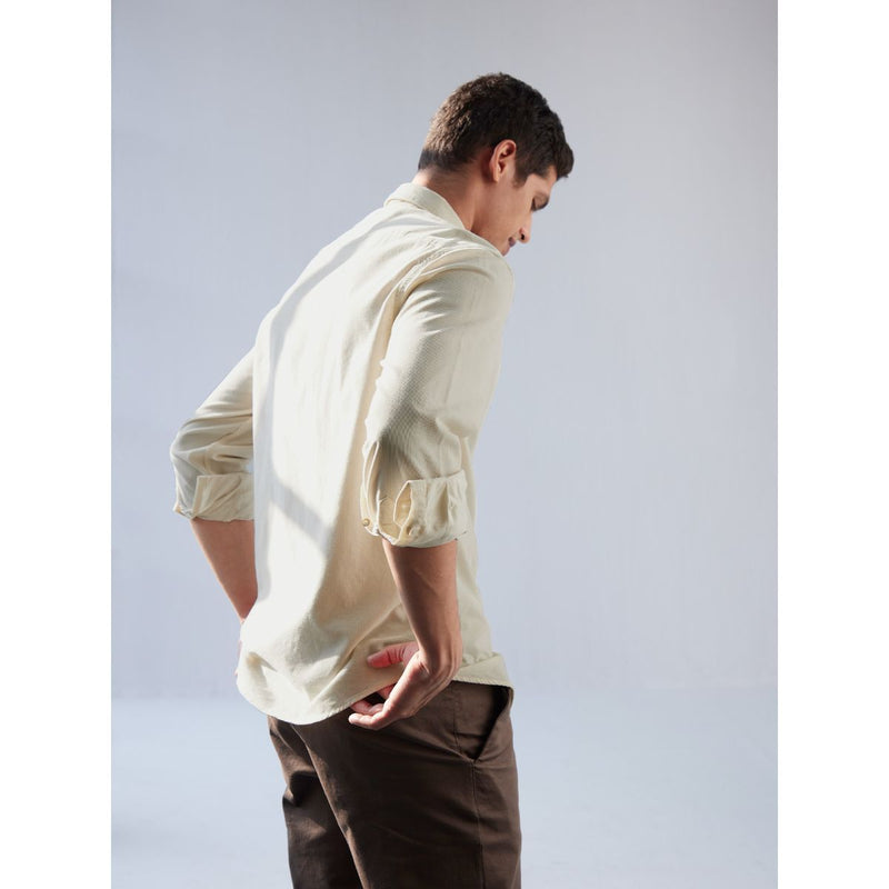 Sierra Snow Off White Regular Fit Shirt