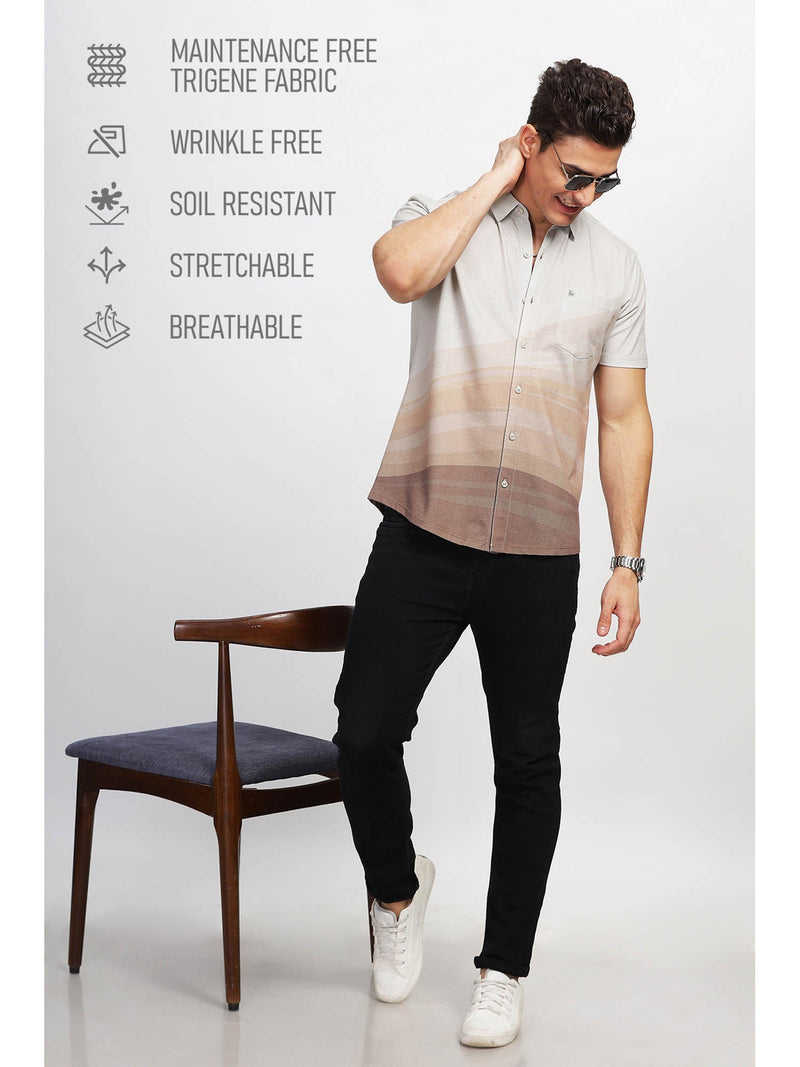 Multi-Color Trendy Regular Fit Printed Casual Shirt