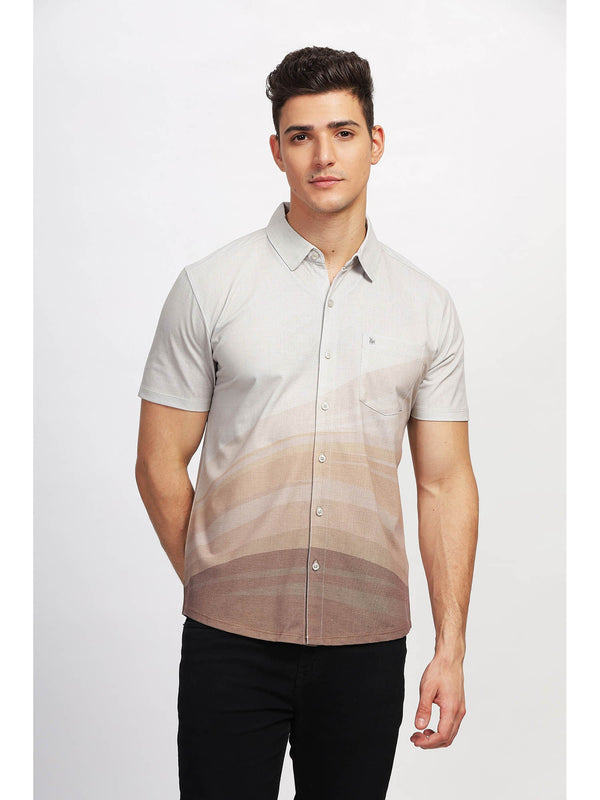 Multi-Color Trendy Regular Fit Printed Casual Shirt