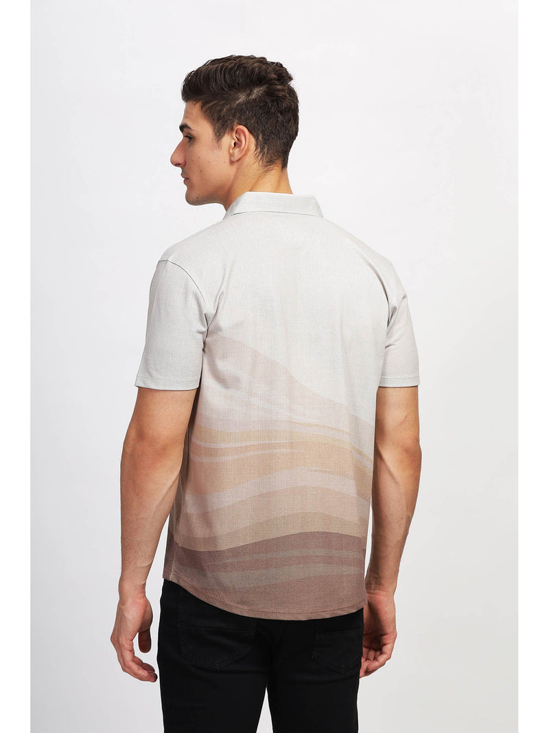 Multi-Color Trendy Regular Fit Printed Casual Shirt